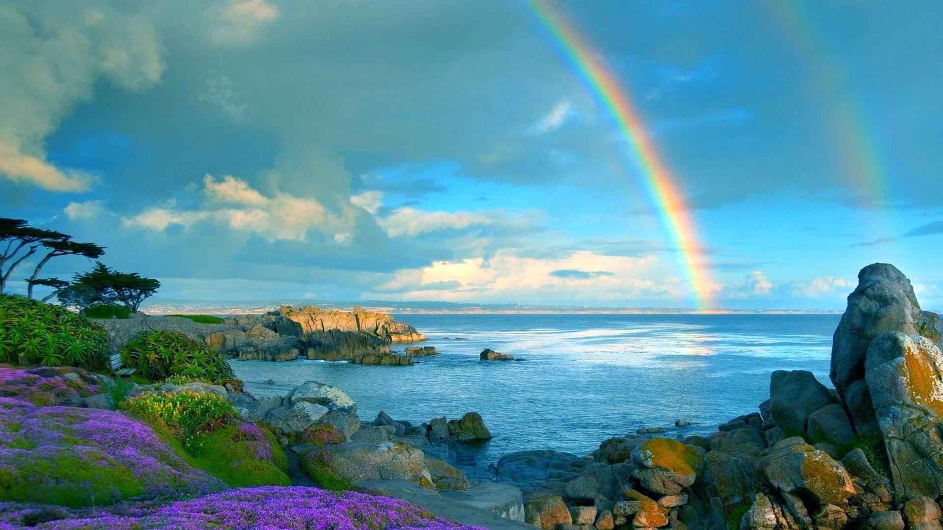 绚丽彩虹唯美意境图片-