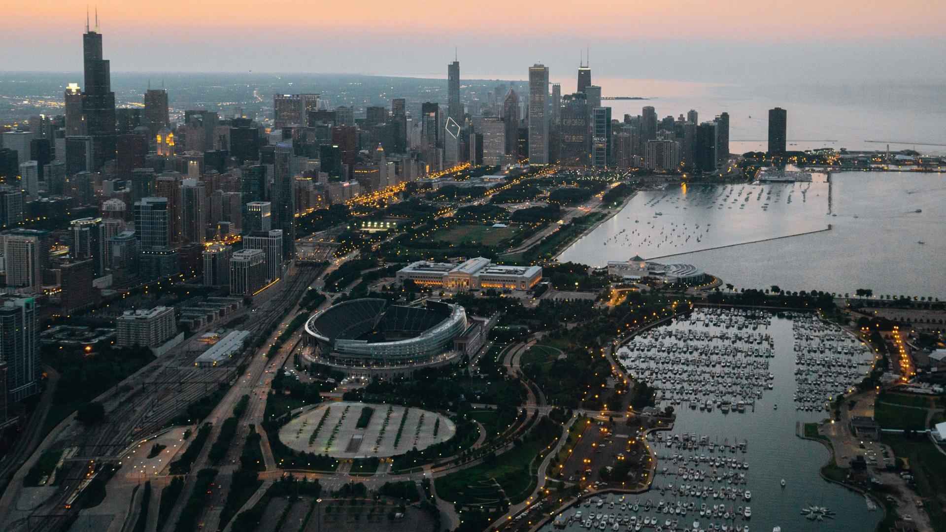 超高清城市美国芝加哥风景图片-