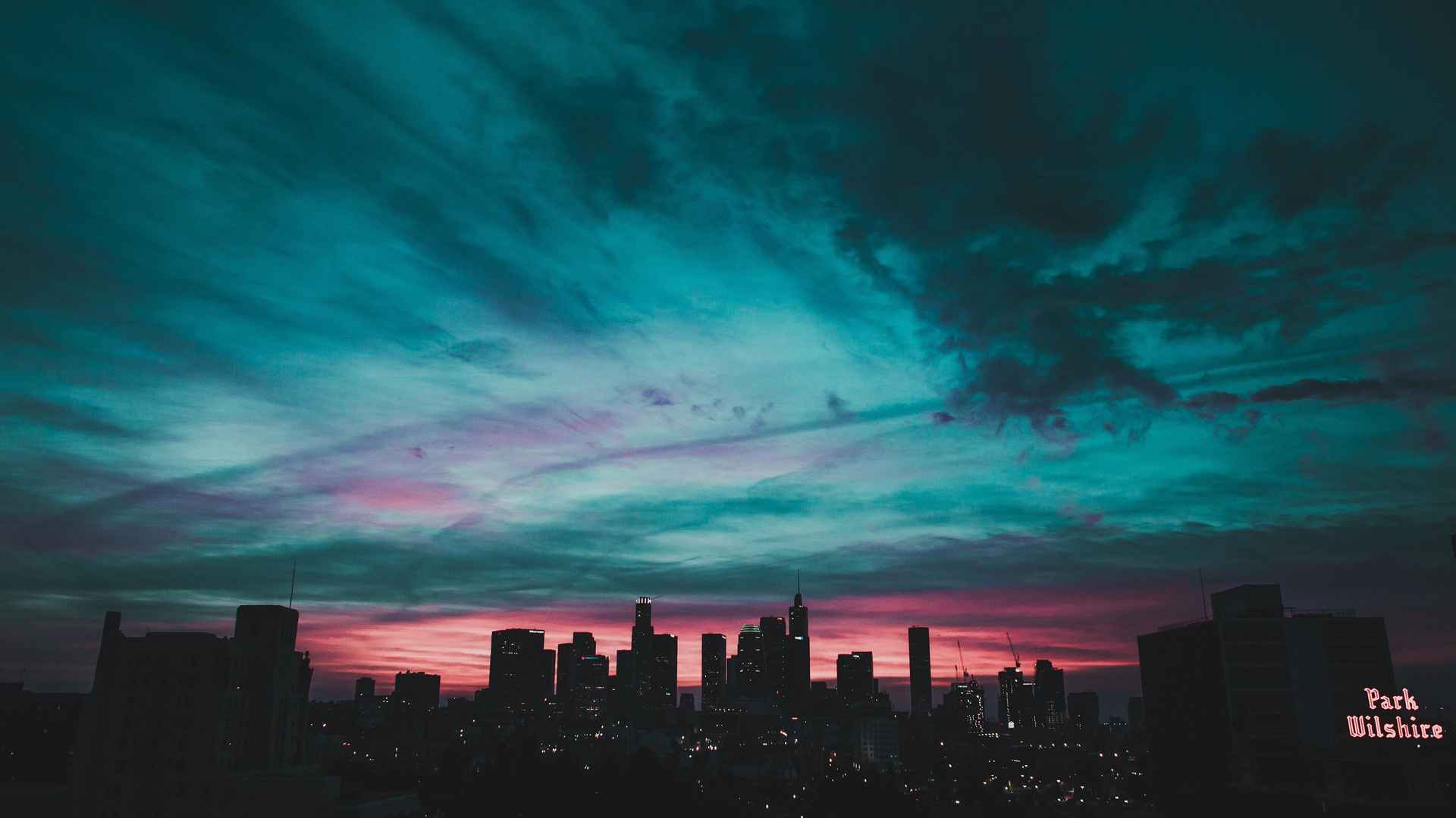 洛杉矶夜景竖屏高清壁纸-