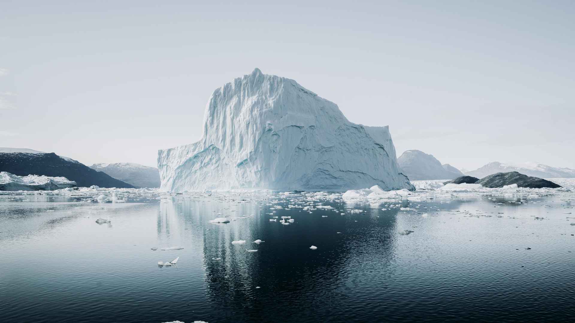 世界上最大最靠近北极的岛屿格林兰岛高清壁纸
