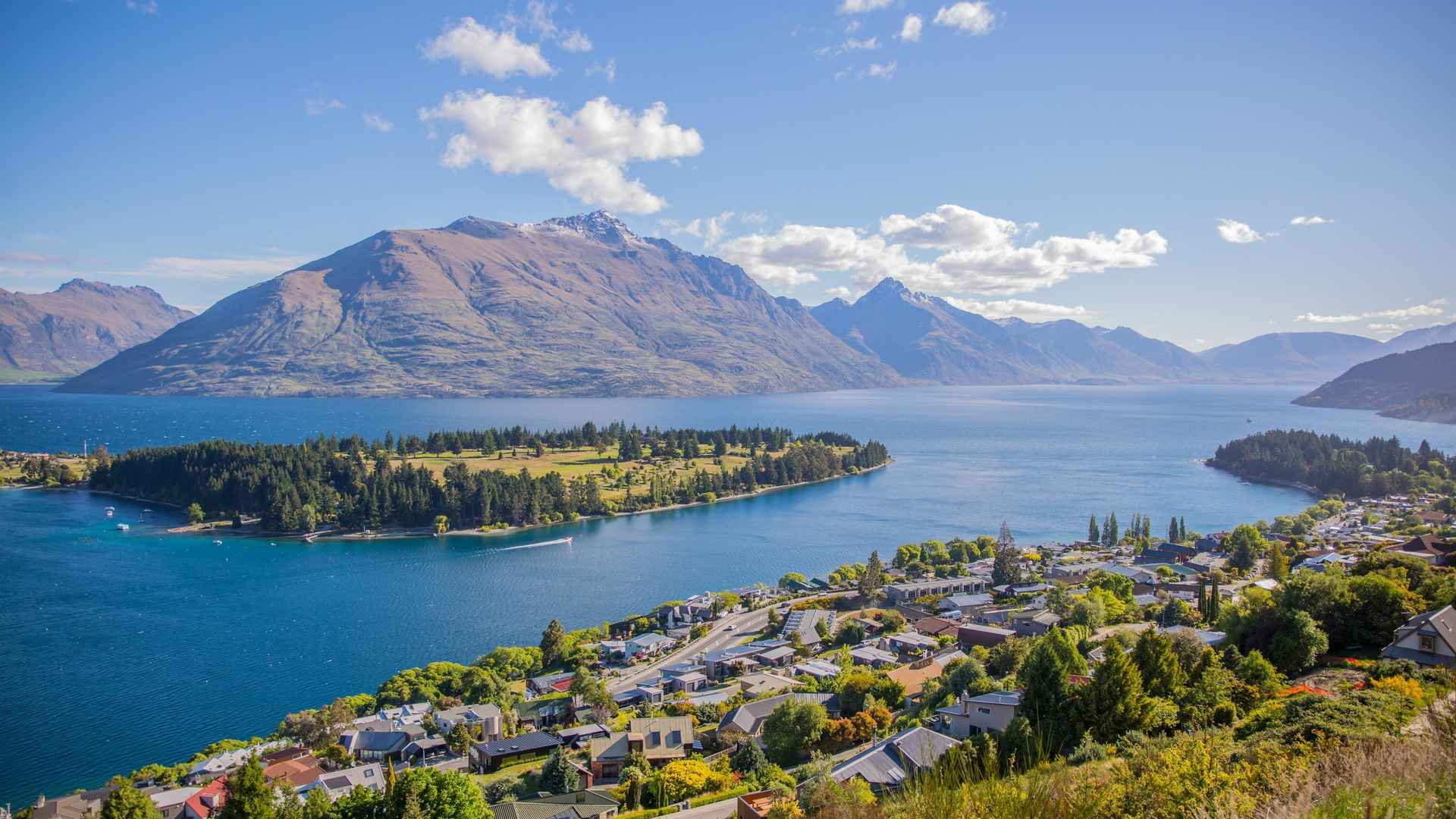 新西兰皇后镇清新自然景观电脑壁纸