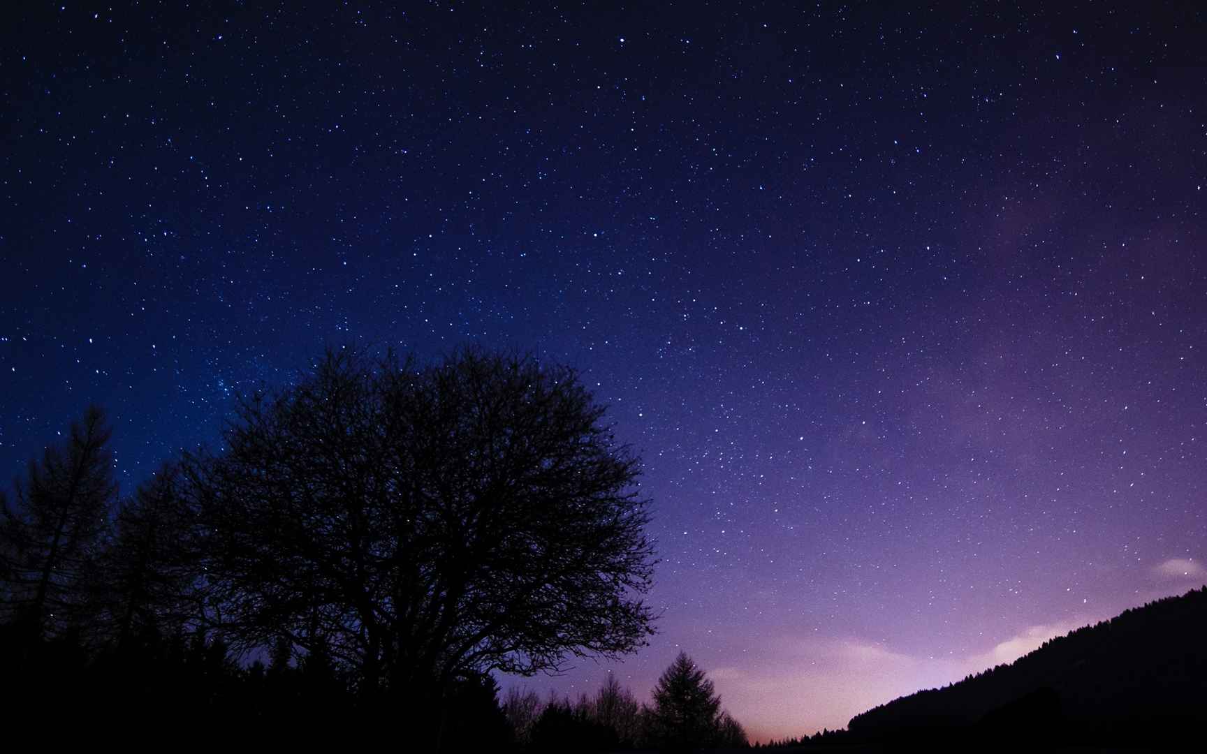 夜空唯美背景图片-