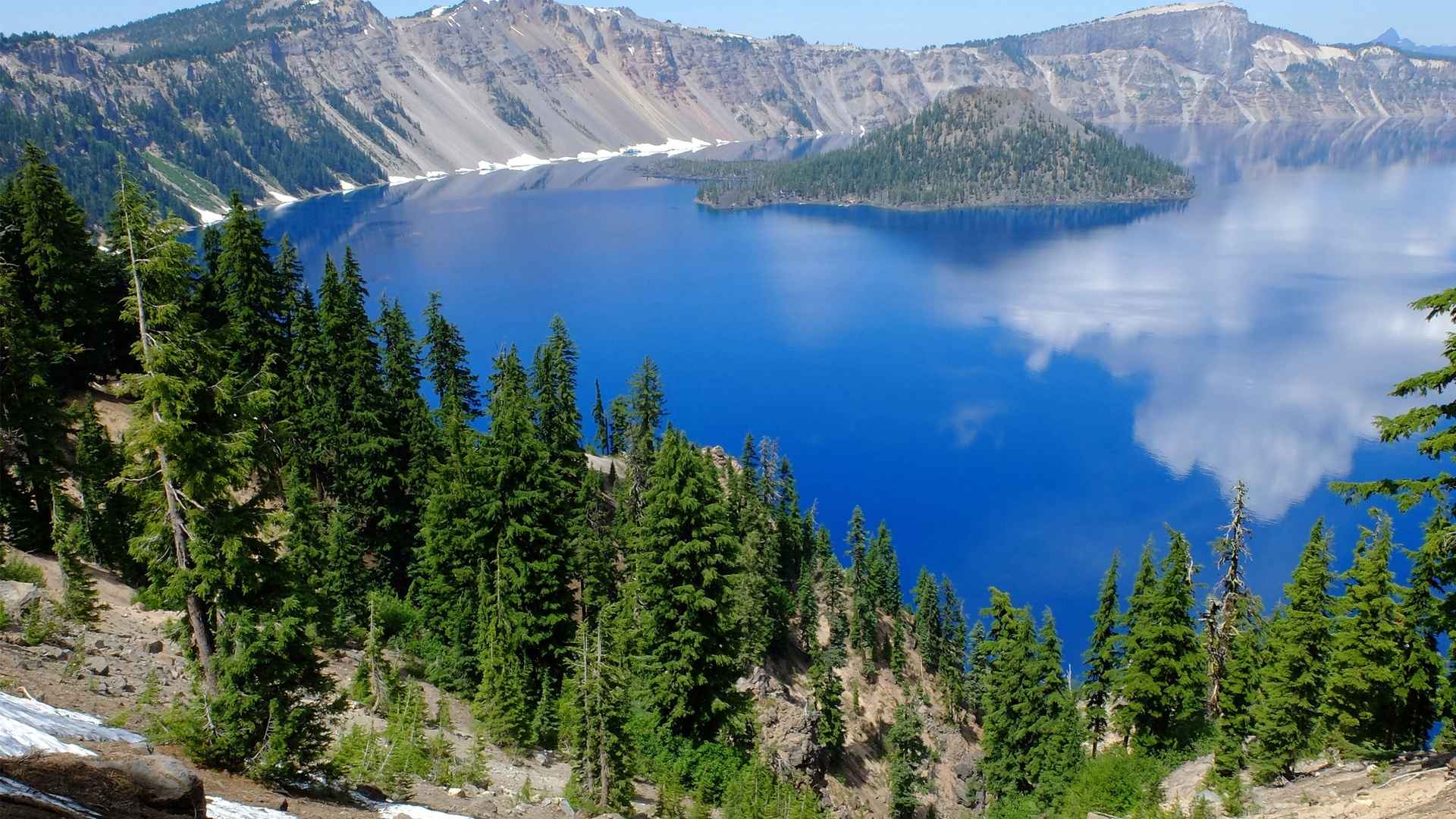 美国火山口国家公园唯美风景电脑壁纸-