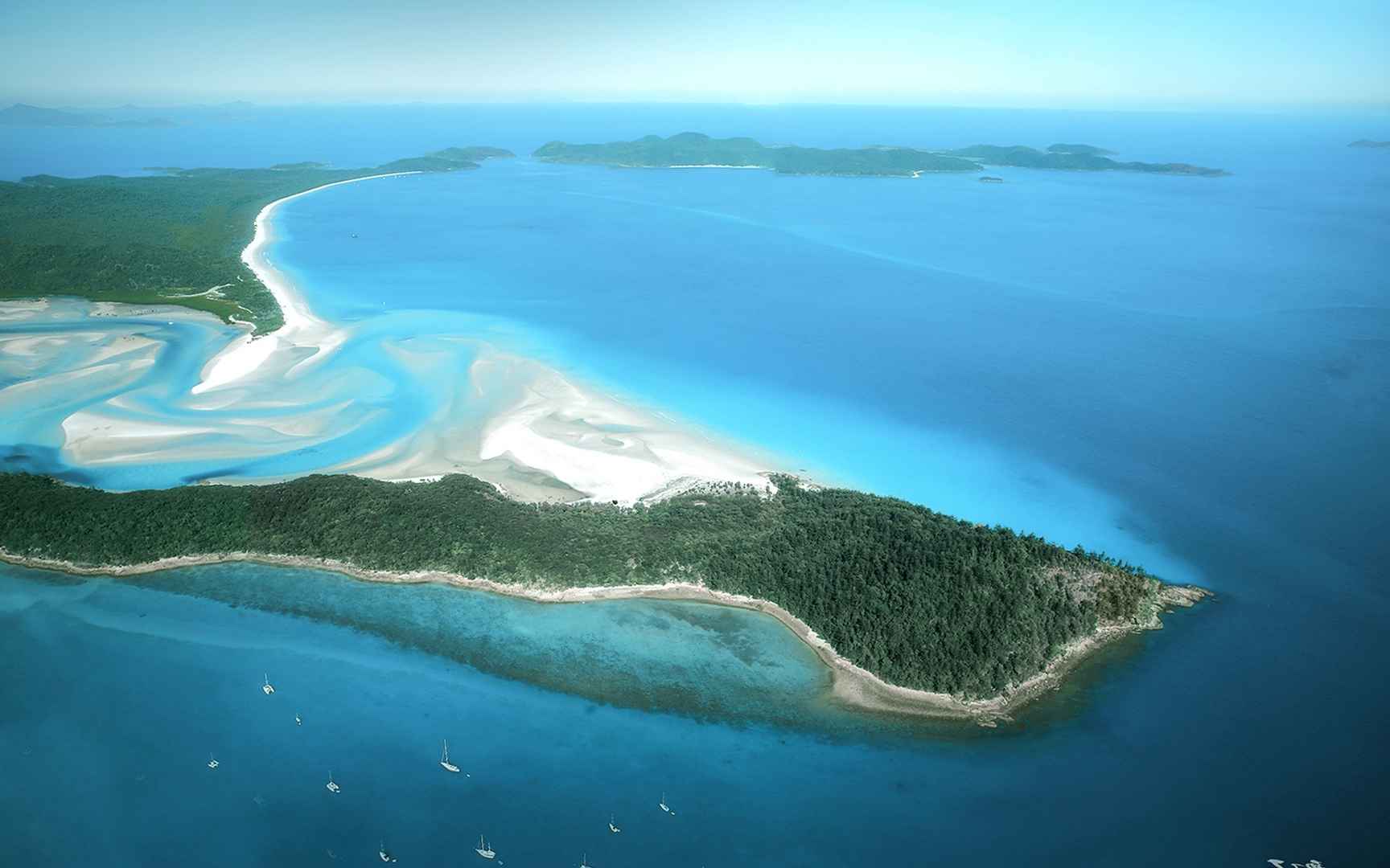 洲最美海滩之白天堂沙滩电脑壁纸
