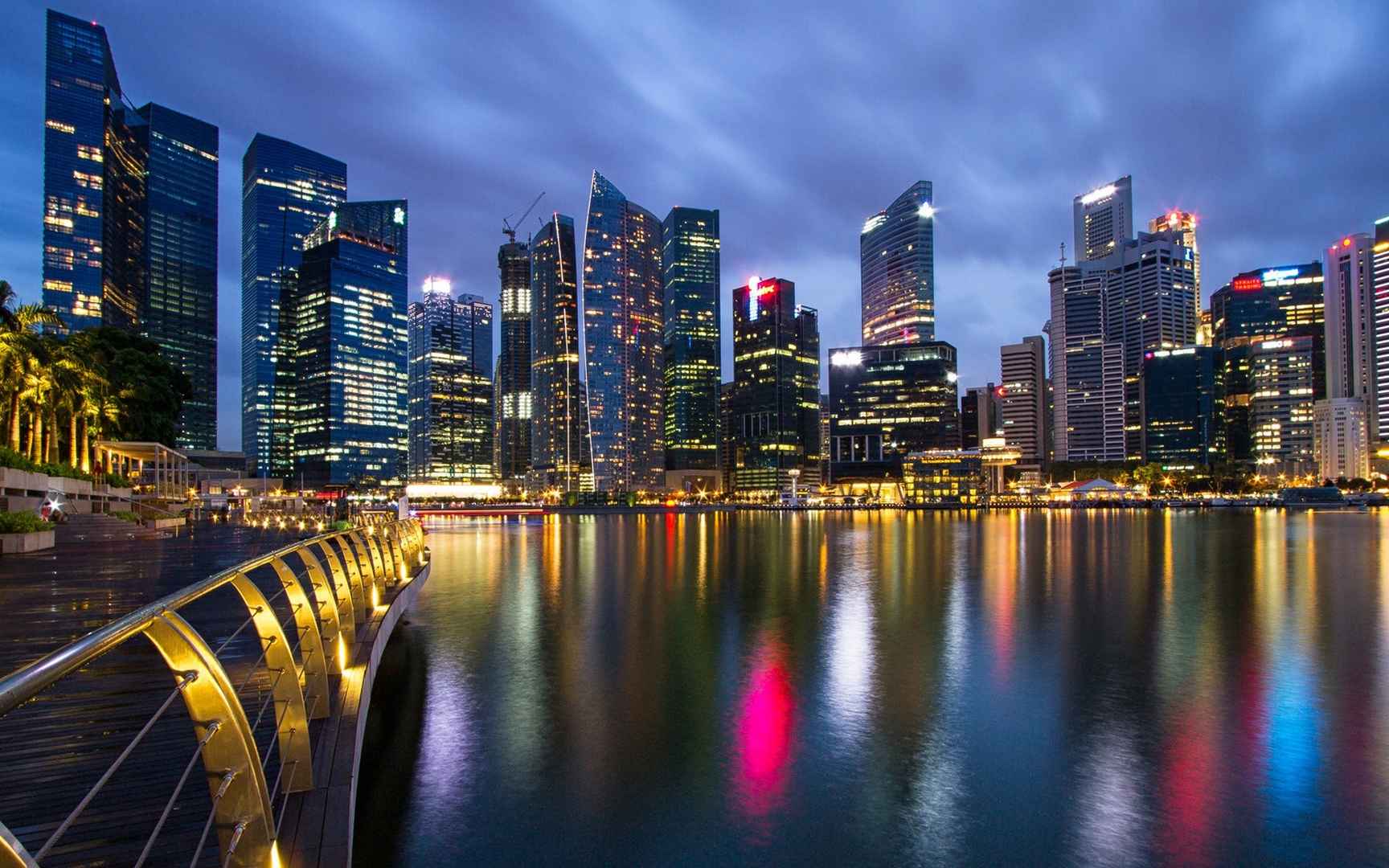 新加坡狮城美丽城市电脑壁纸