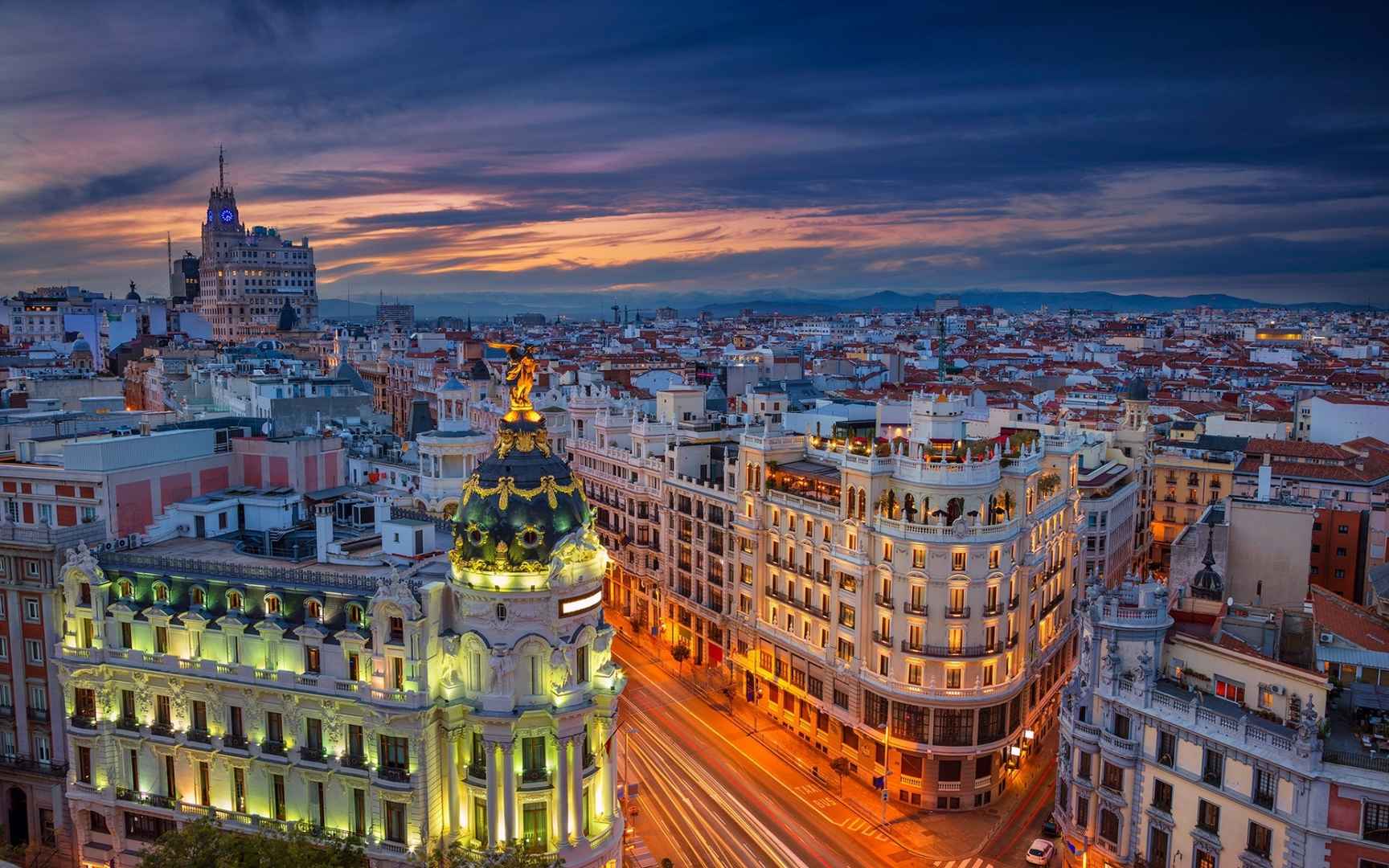 西班牙马德里唯美风光桌面壁纸-