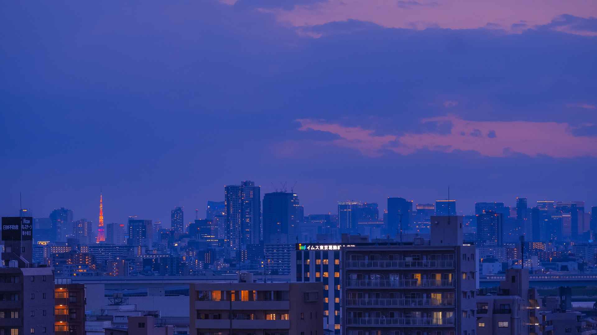 日本黄昏美景-