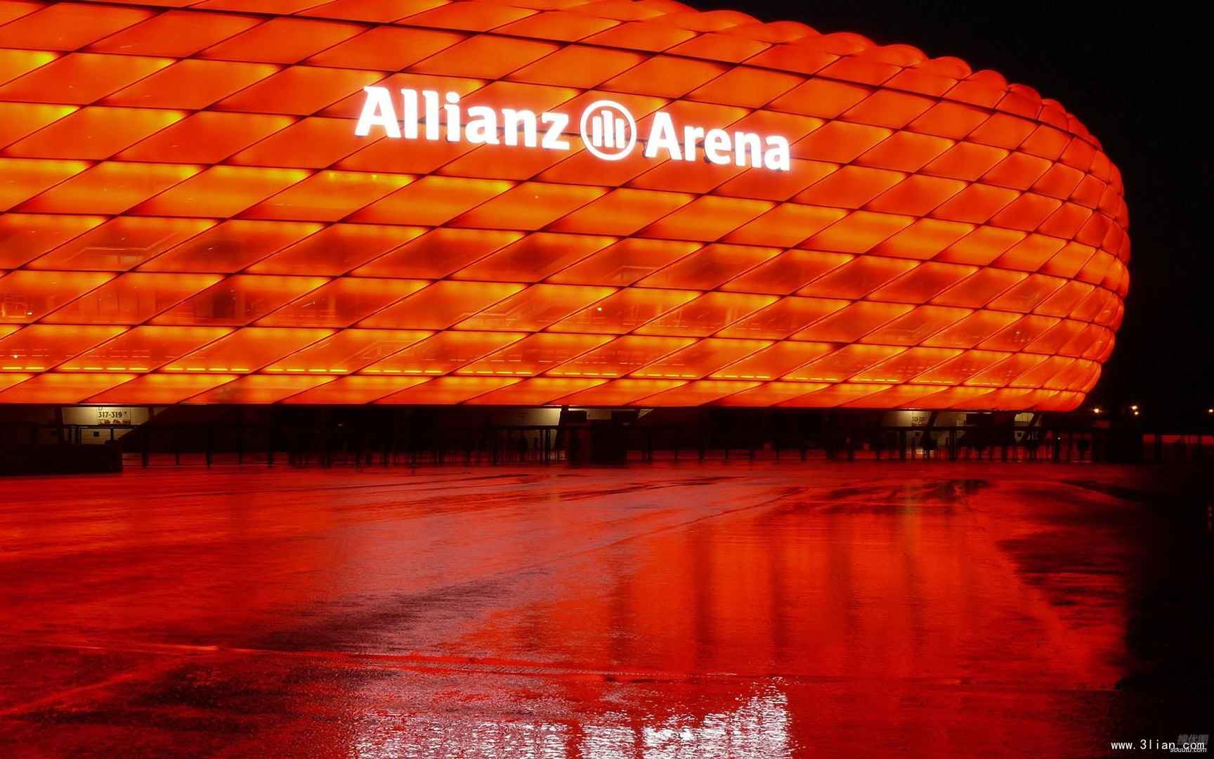德国慕尼黑安联球场超清电脑桌面壁纸-