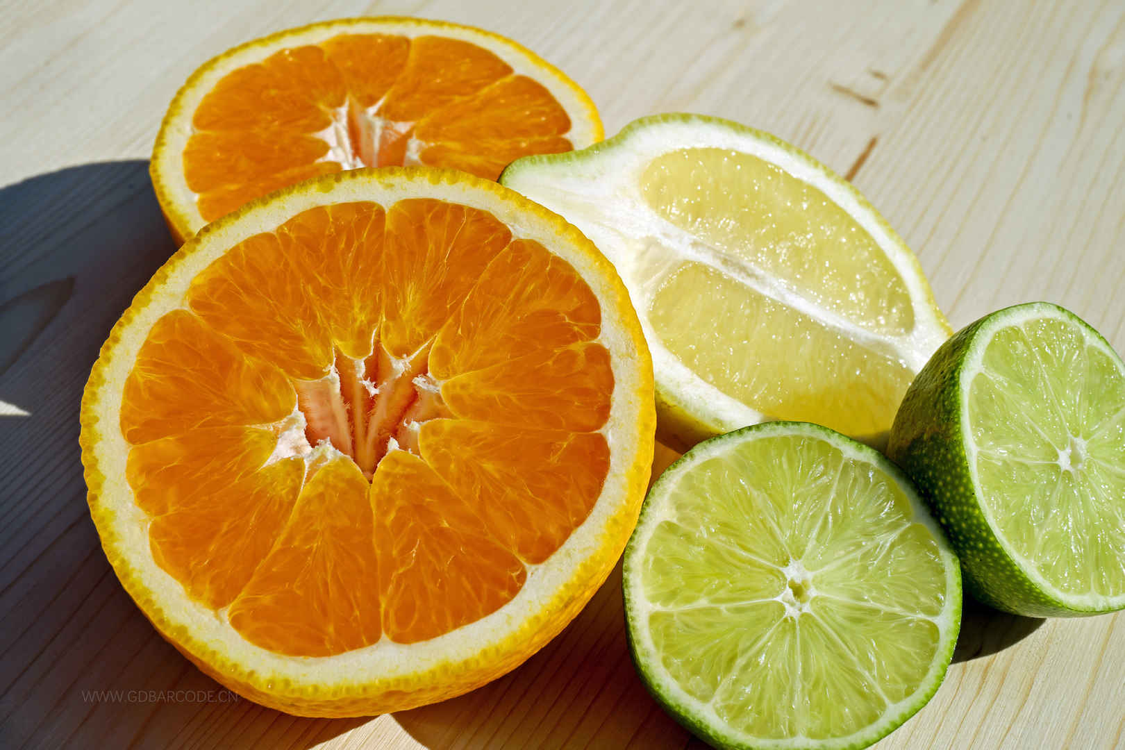 水果 热带水果 柑橘类水果 切片 橙 柠檬 美味-