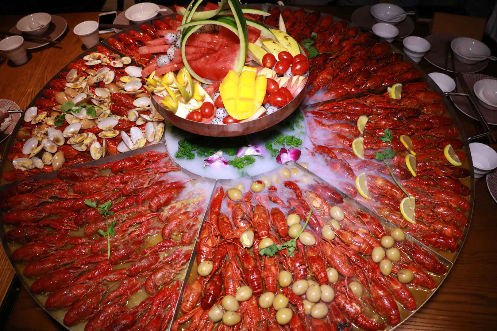 龙虾宴4K美食图片-