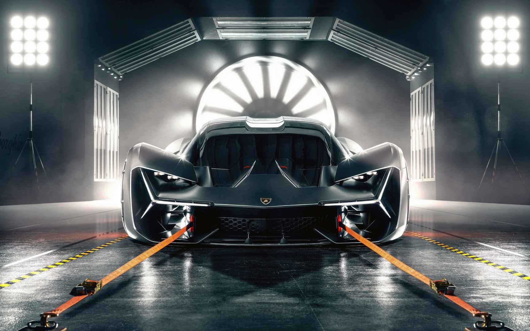 全身碳纤维材质兰博基尼超级跑车高清壁纸-