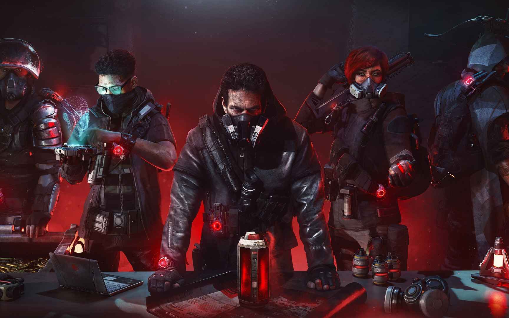 战术小队，酷酷的射击游戏人物海报电脑壁纸-