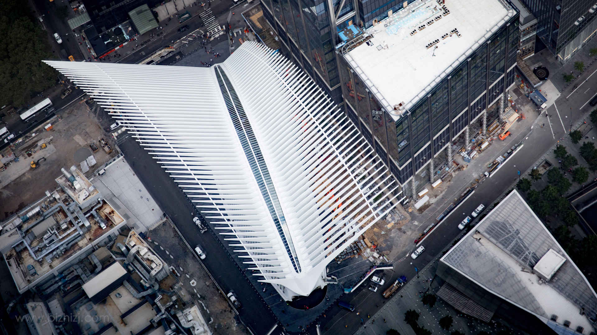 纽约世贸中心交通枢纽名建筑风景图片