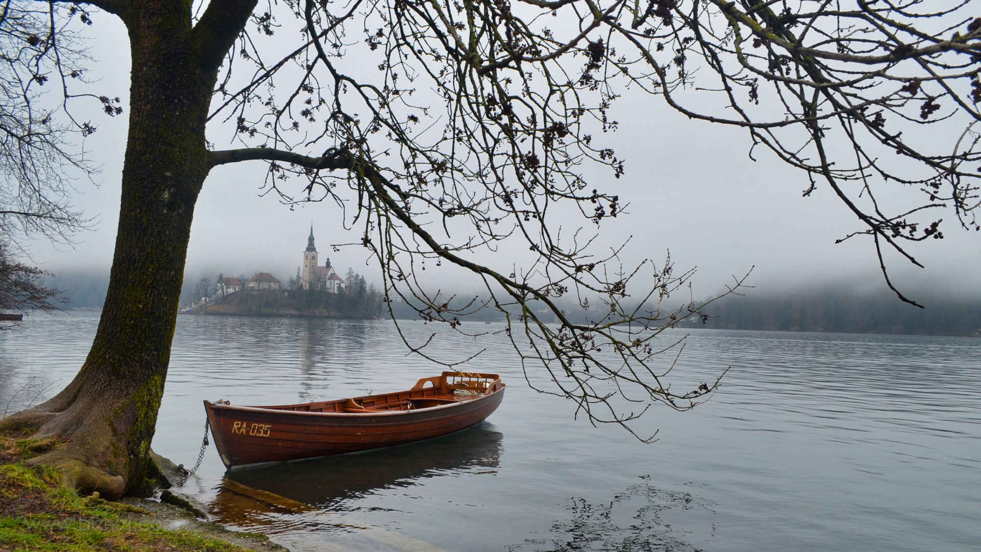 斯洛文尼亚布莱德湖城堡风景图片