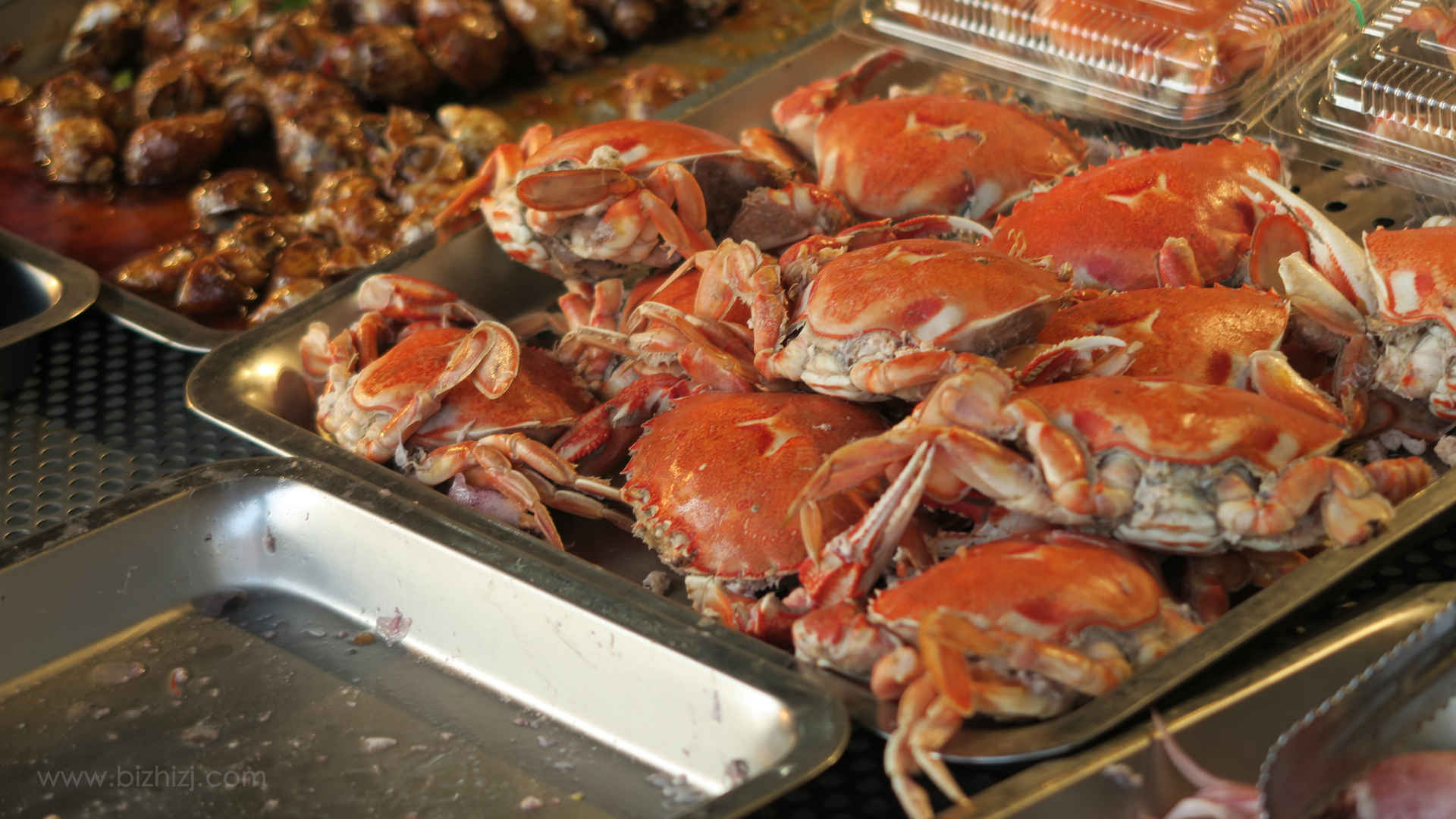 螃蟹美食桌面图片