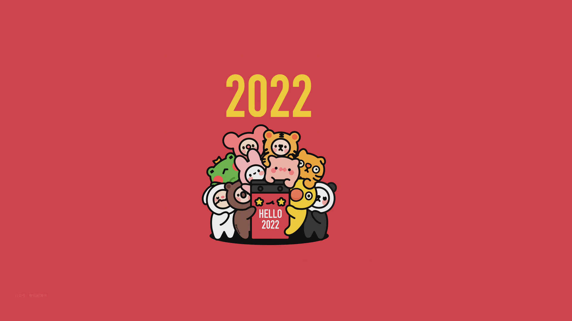 2022新年喜庆高清红色壁纸-