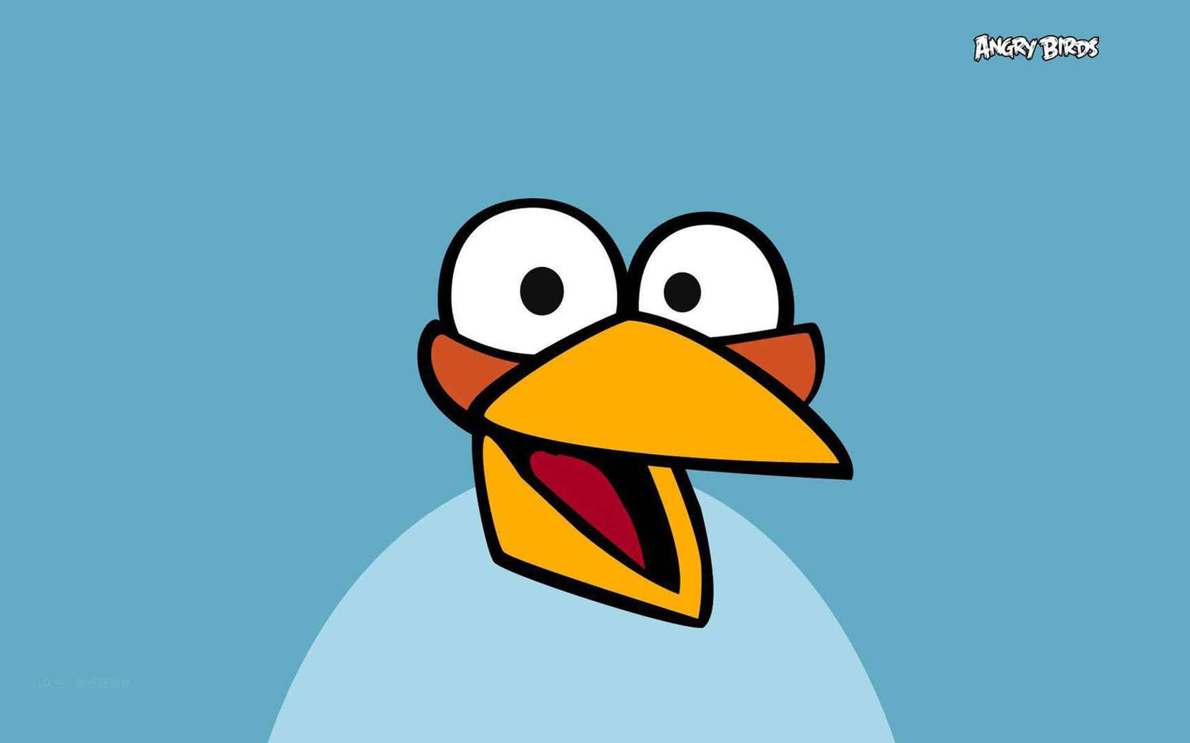 手游版愤怒的小鸟插画电脑壁纸