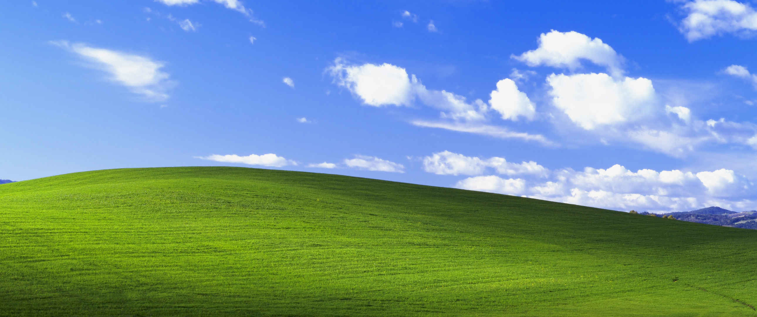 Windows XP蓝天白云草原经典壁纸