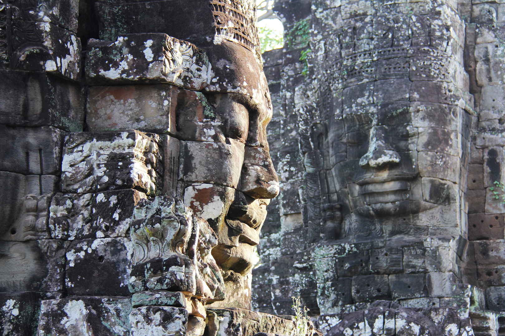 柬埔寨巴戎寺建筑风景图片-