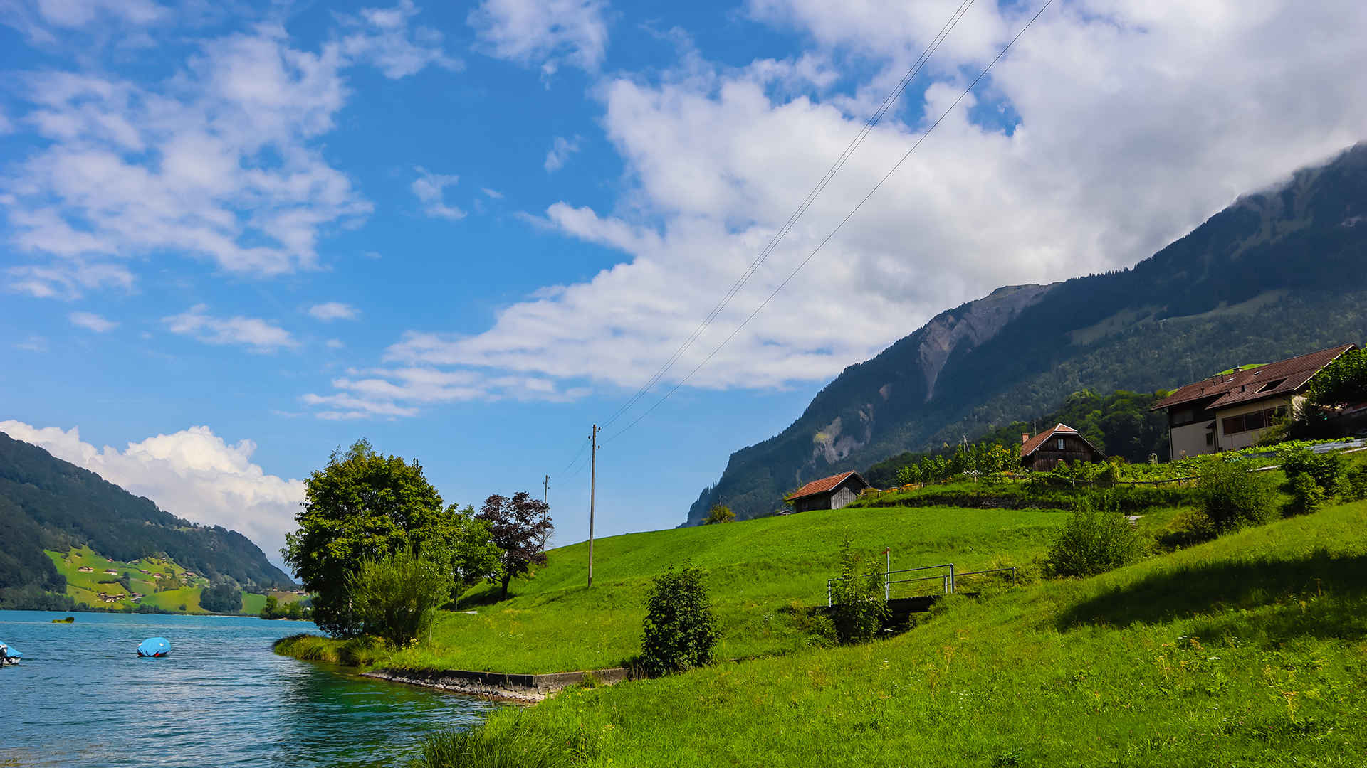 瑞士龙疆湖自然壁纸图片
