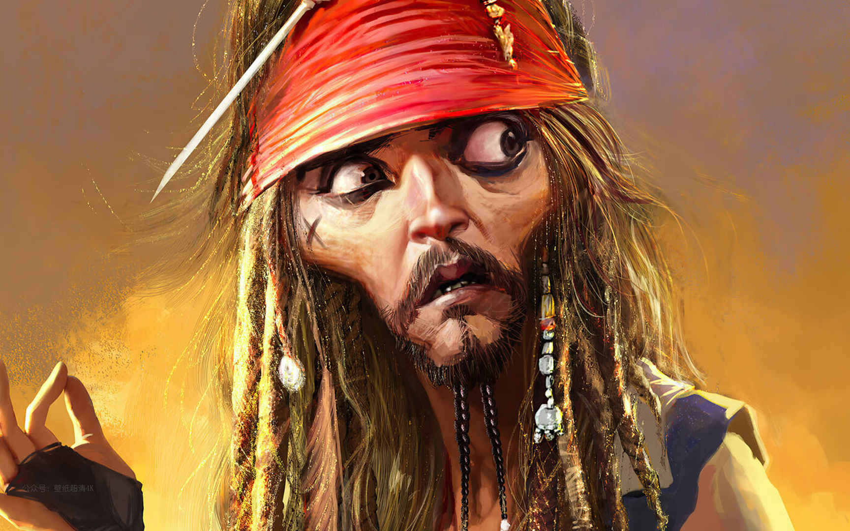 加勒比海盗的杰克船长电脑壁纸