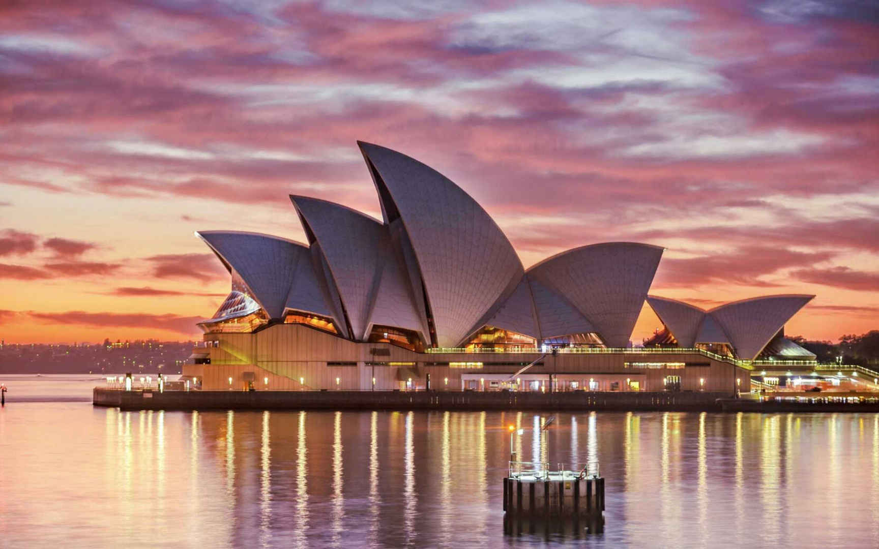 澳大利亚的悉尼歌剧院电脑壁纸