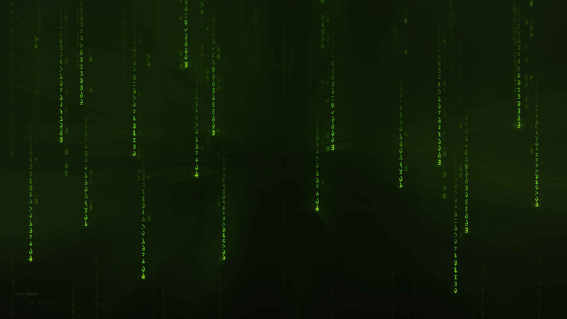 黑客帝国:矩阵重启 绿色编码背景壁纸