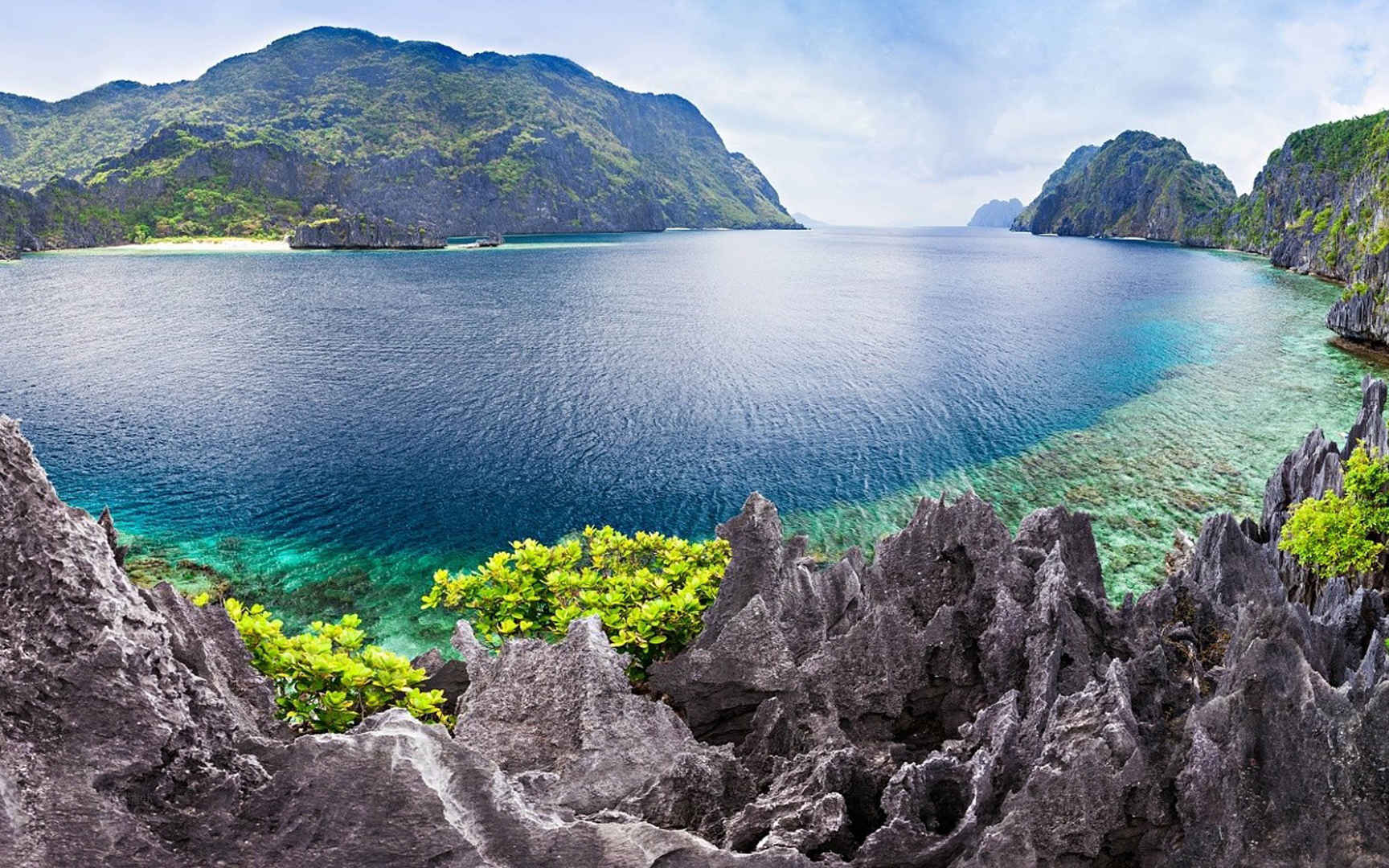 菲律宾海滩岛屿湖景高清电脑壁纸图片