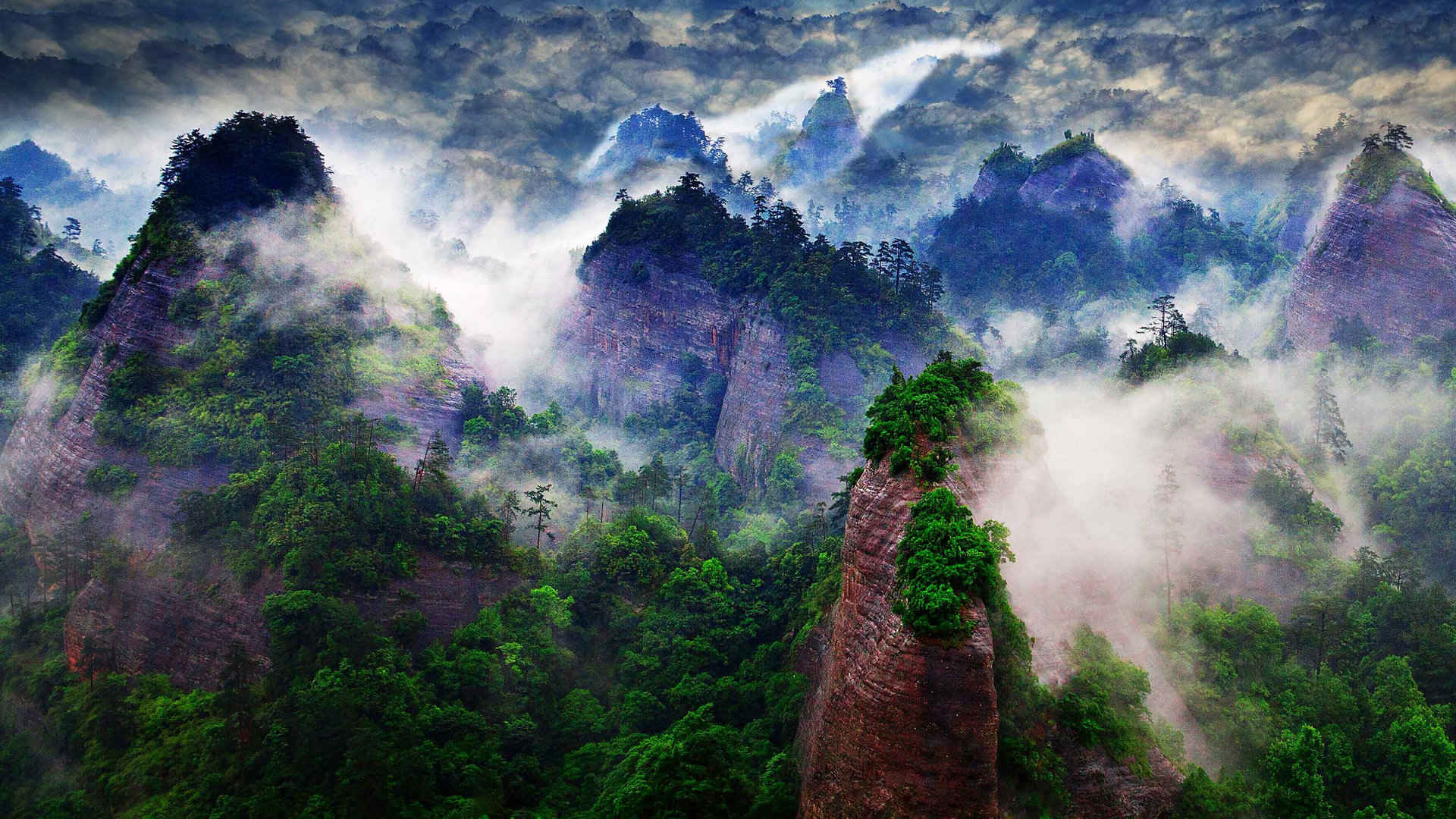 国家级自然保护区万佛山高清风景壁纸-