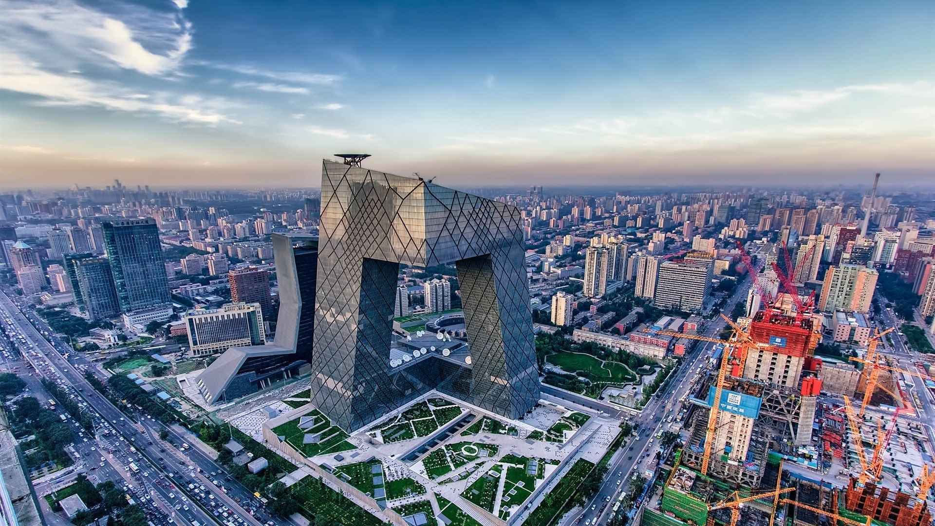 北京国贸大厦风景壁纸-