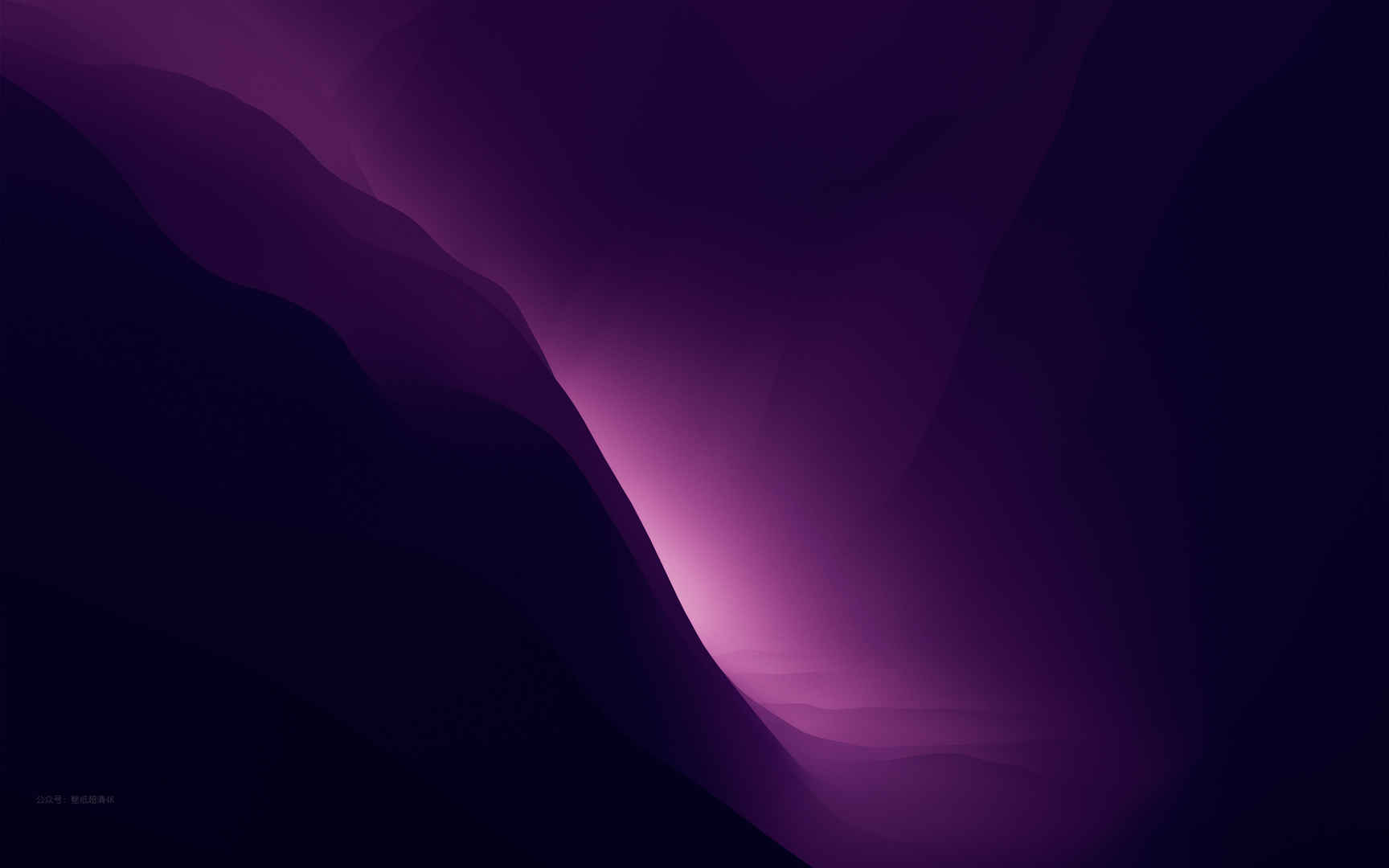 macOS Monterey 深紫色 渐变 背景壁纸