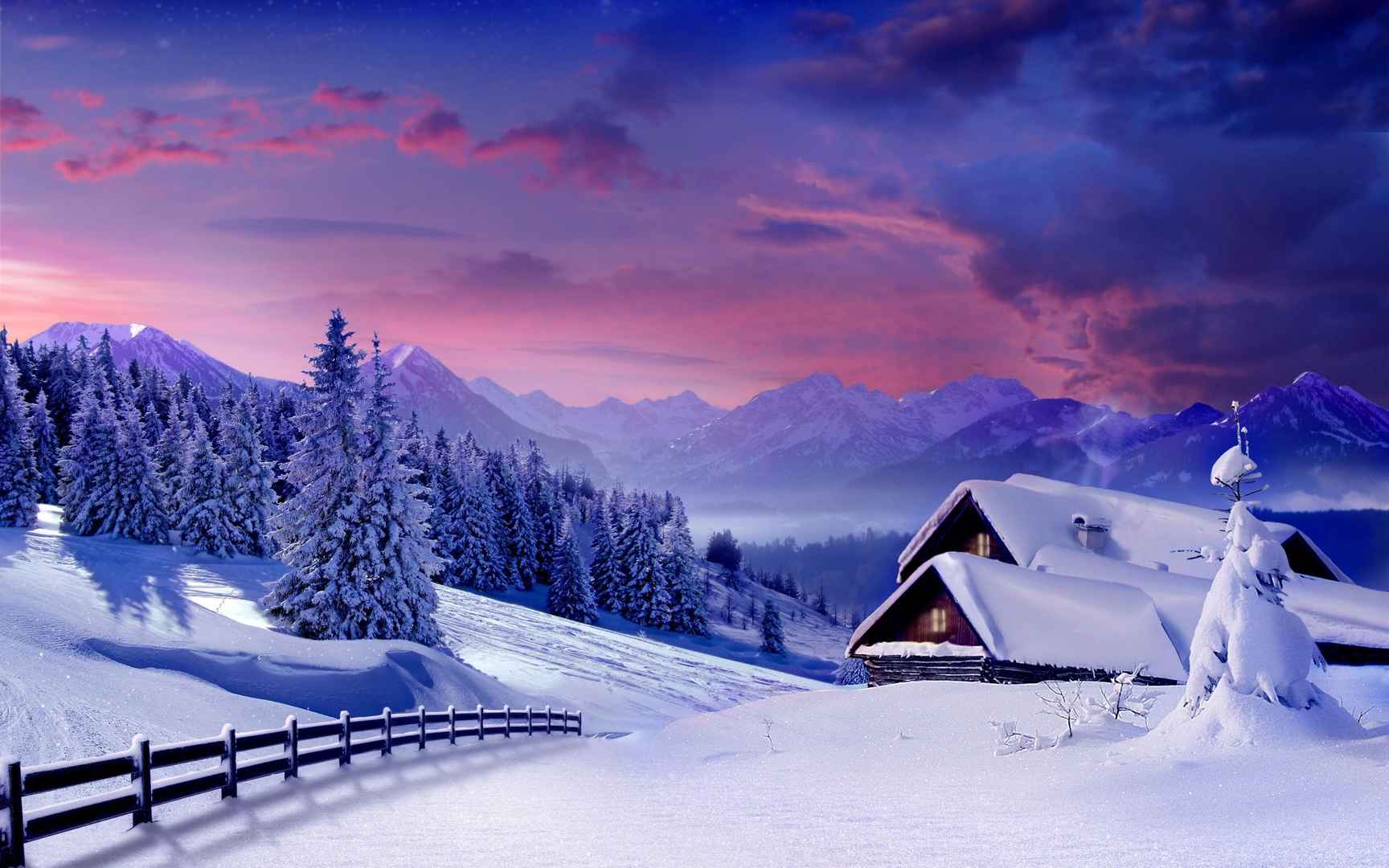 冰天雪地风景图片