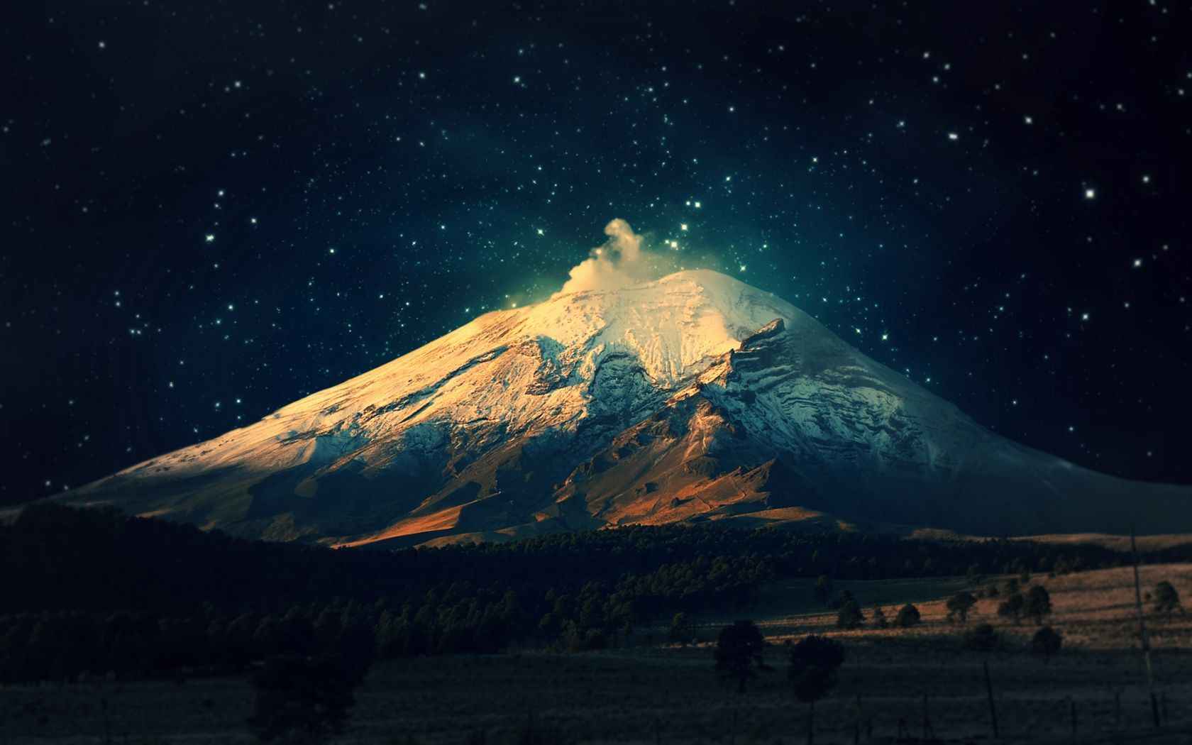 从火山的角度看星空-