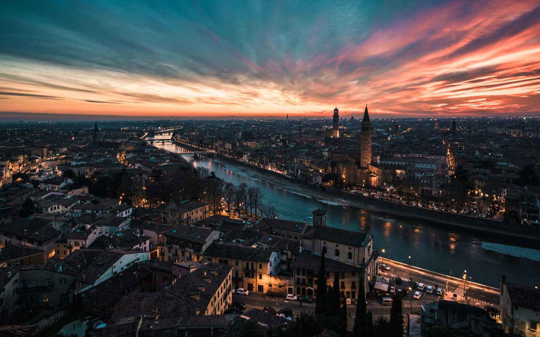 唯美的欧美地标城市夜景风景电脑壁纸-