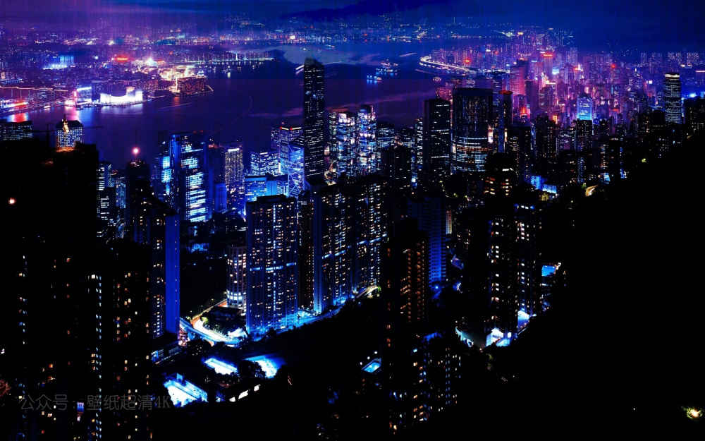 香港夜景高清图片-