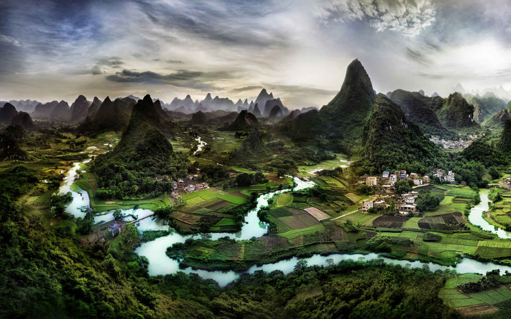 桂林风景全貌唯美壁纸高清图片