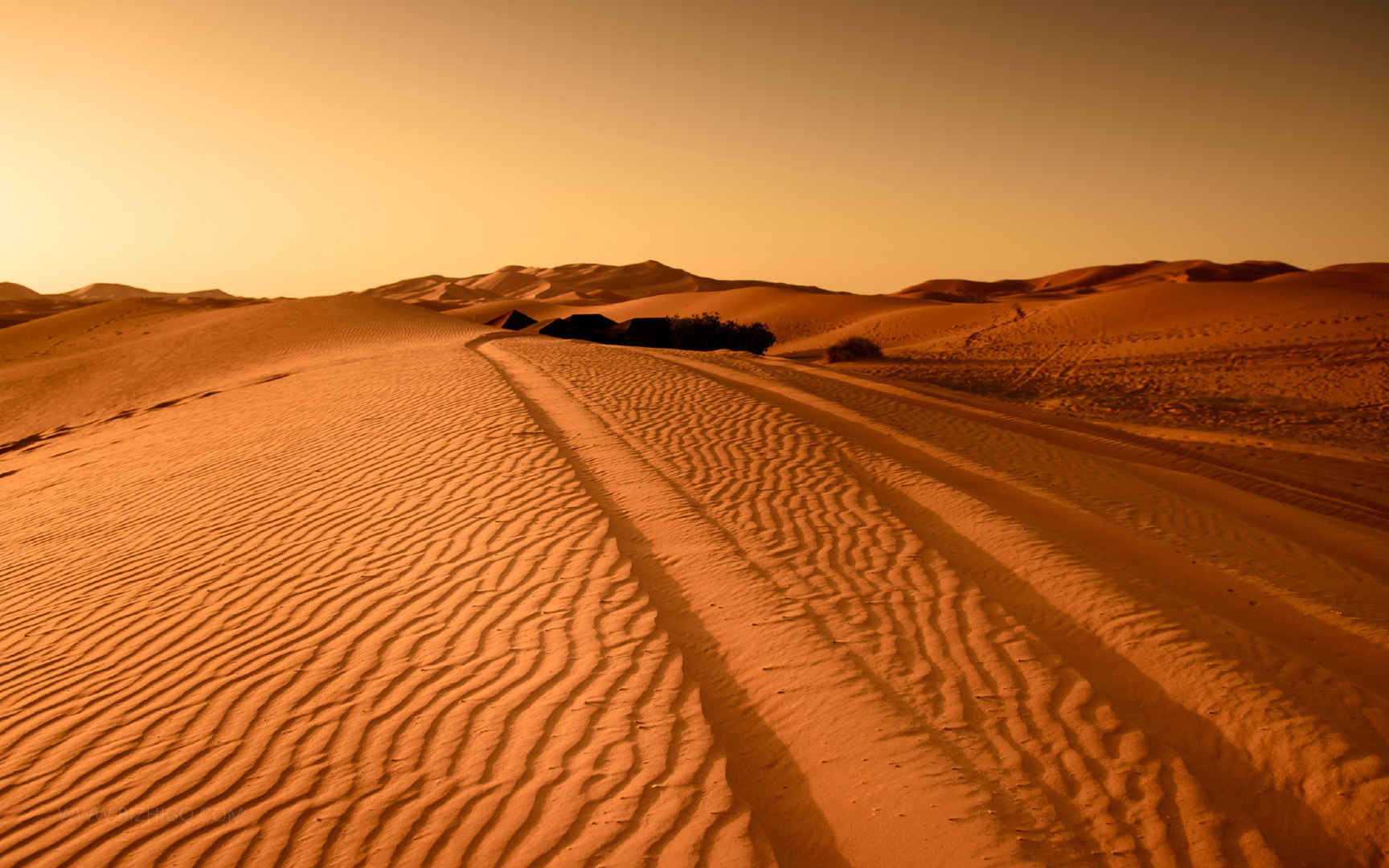 撒哈拉沙漠美丽风景电脑壁纸