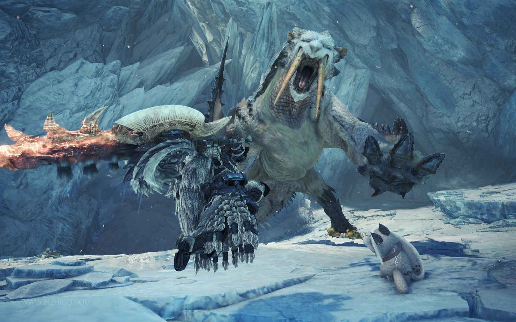 《怪物猎人世界:冰原》游戏电脑壁纸