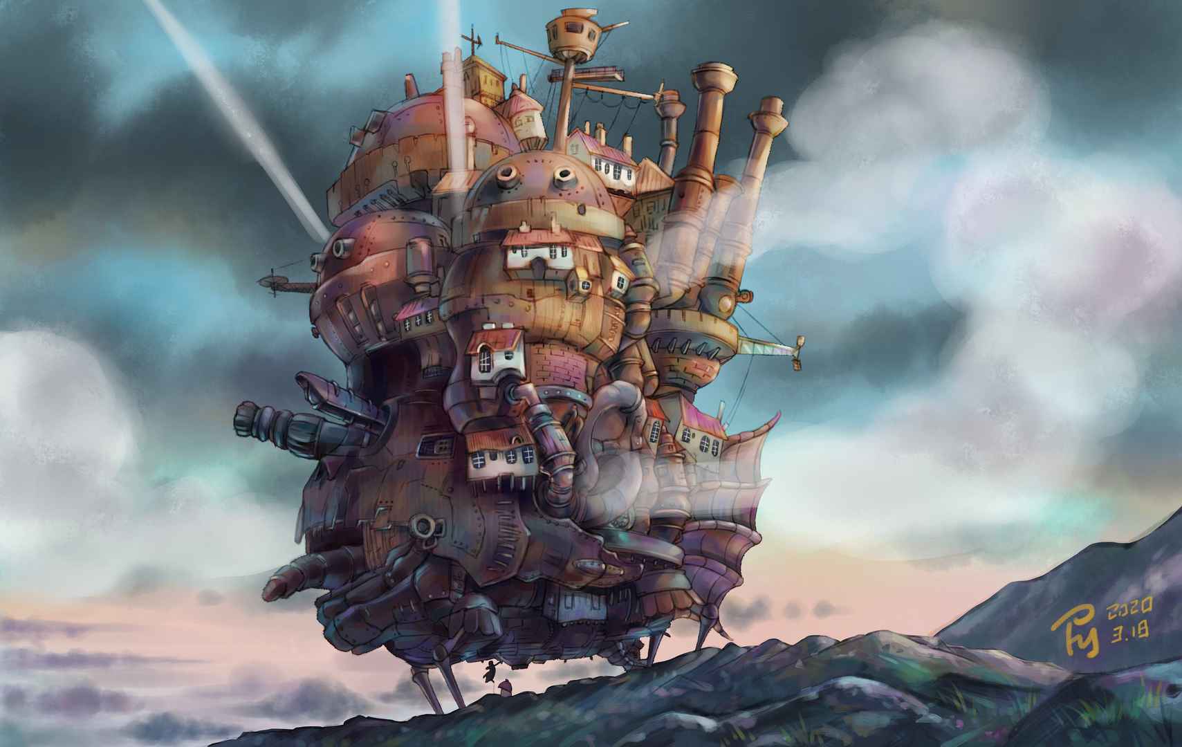 宫崎骏作品“哈尔的移动城堡”影视原画壁纸鉴赏-