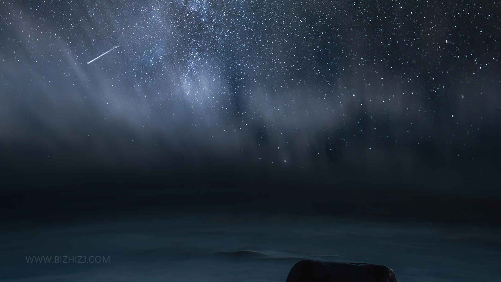 神秘天空夜景高端大气的背景图片-