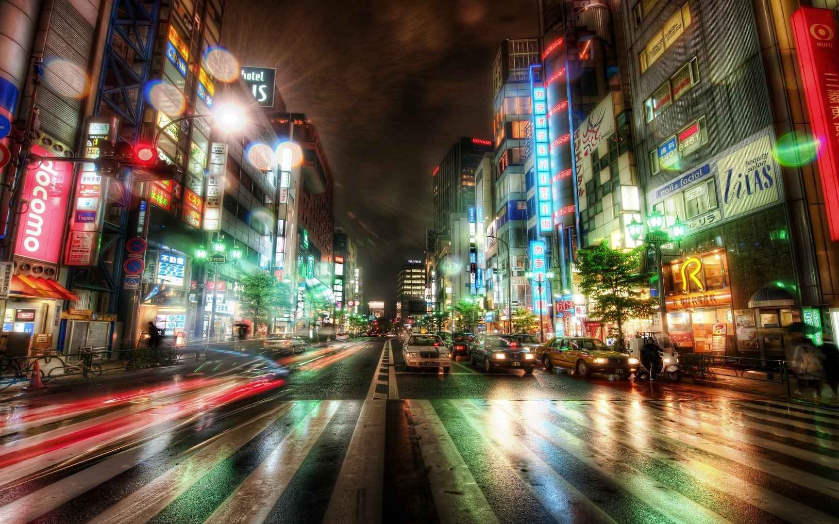 日本夜景街道壁纸