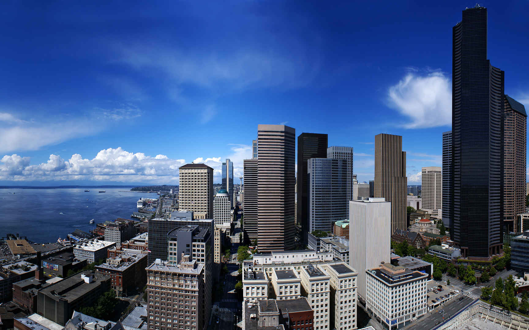西雅图史密斯塔自然风光的城市