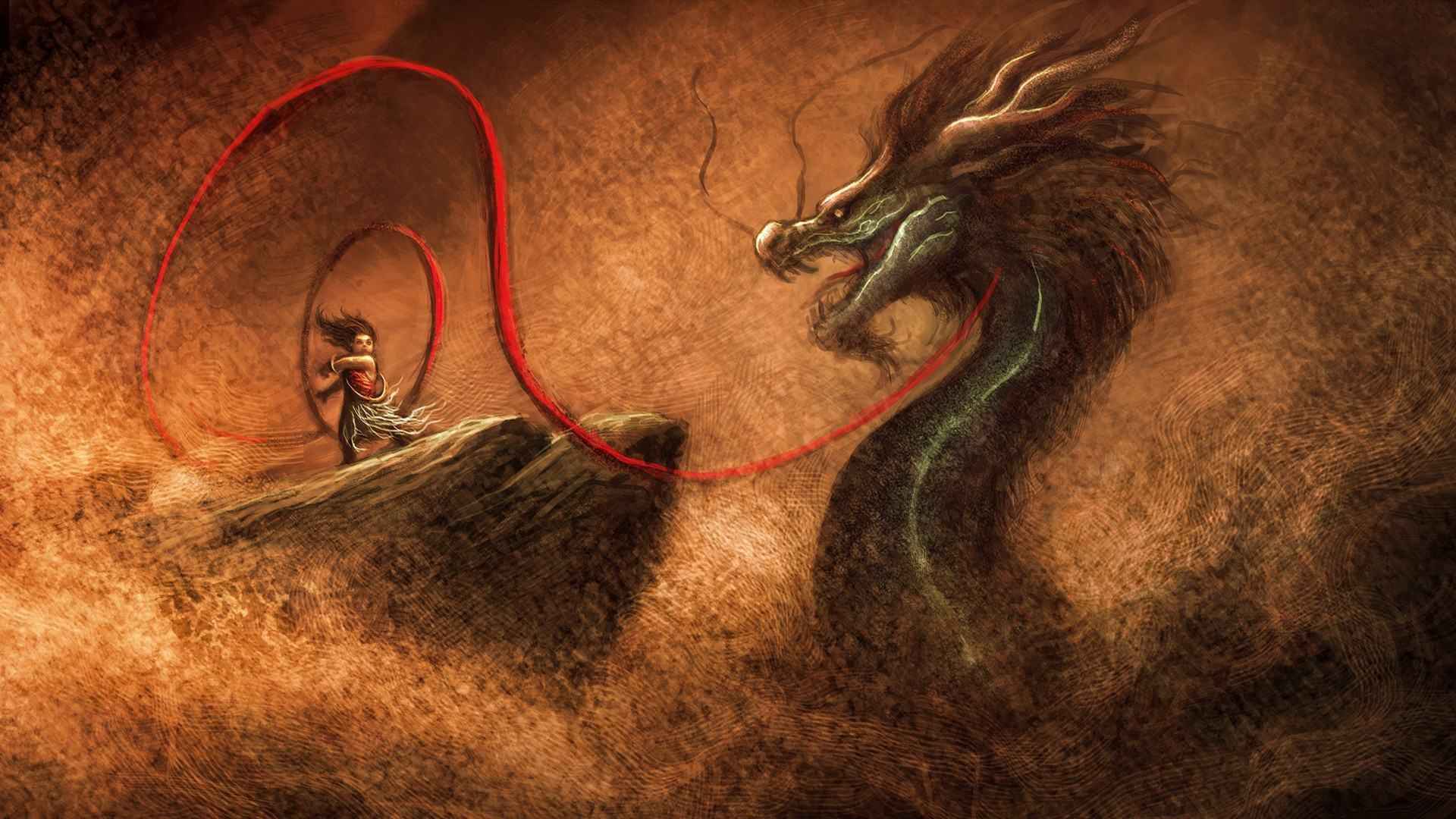 中国的远古神兽“龙”的高清壁纸图片-