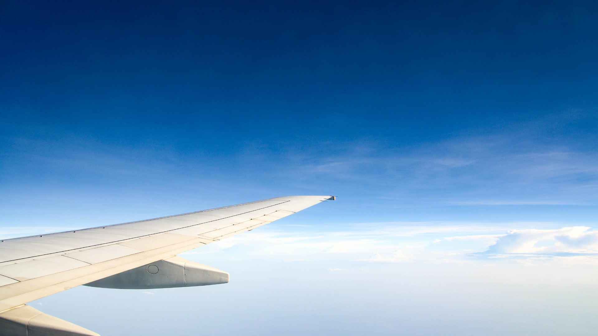 飞机机翼掠影电脑壁纸