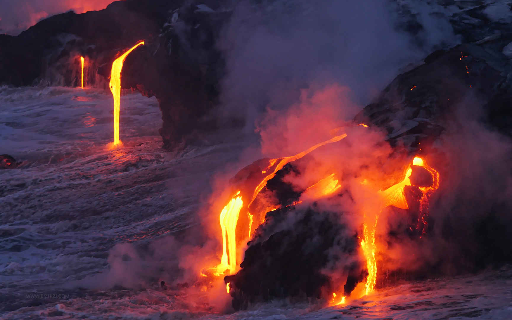 火山岩浆喷发4K壁纸-