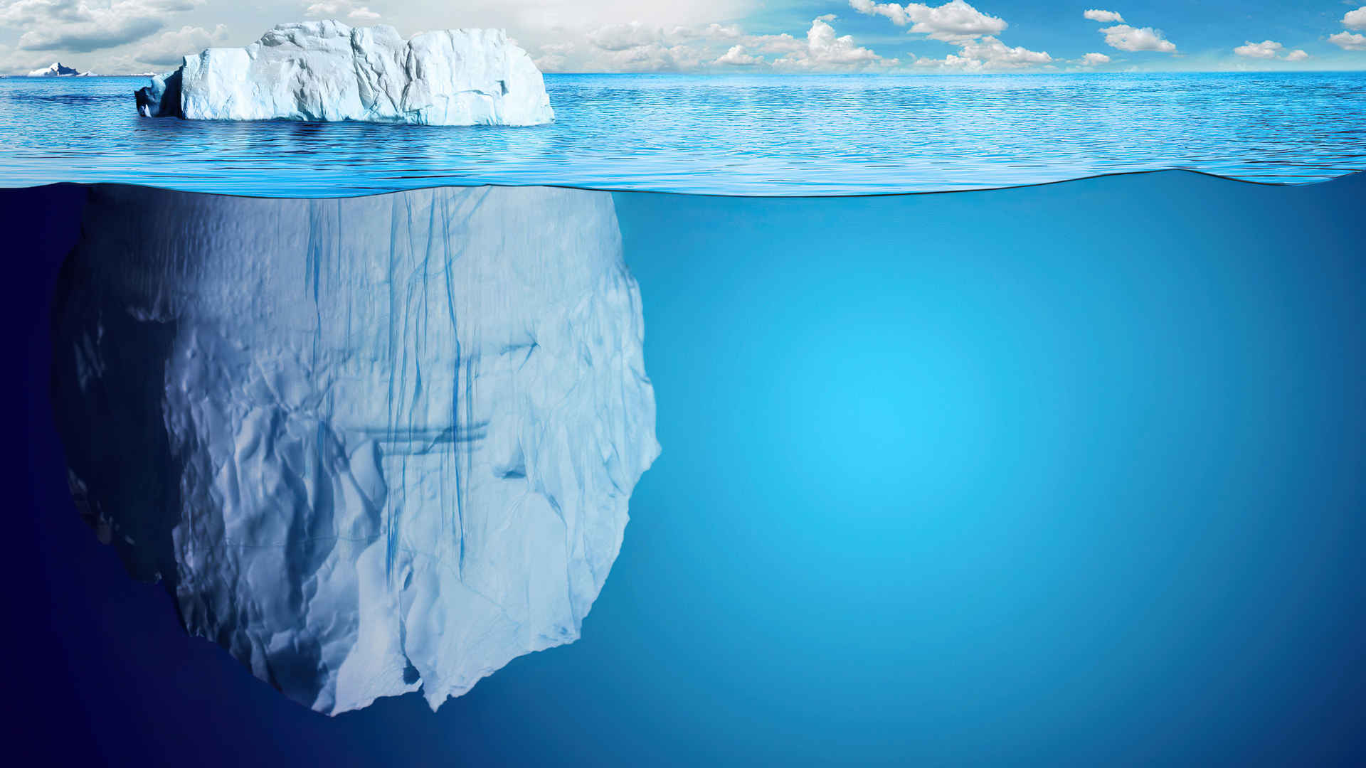 大海水下冰川蓝色4K壁纸
