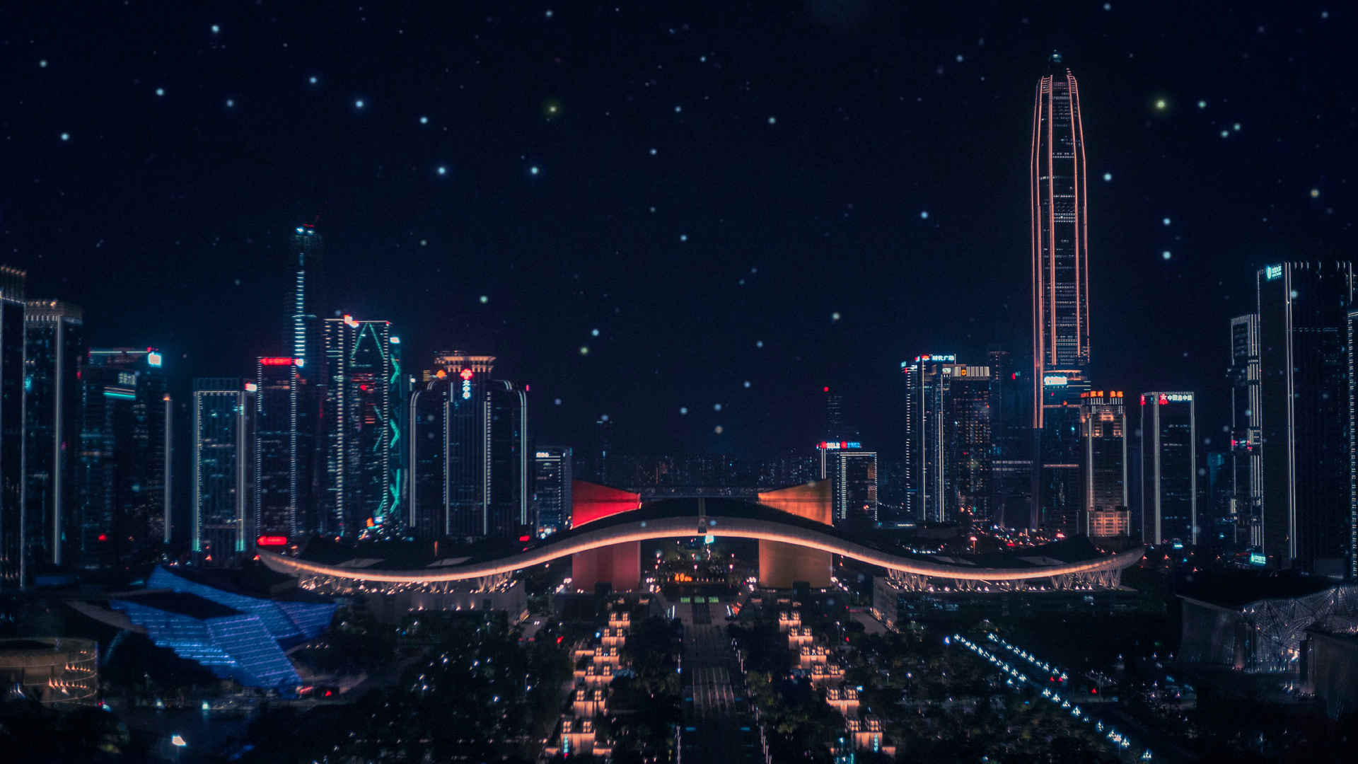 广东深圳城市夜景