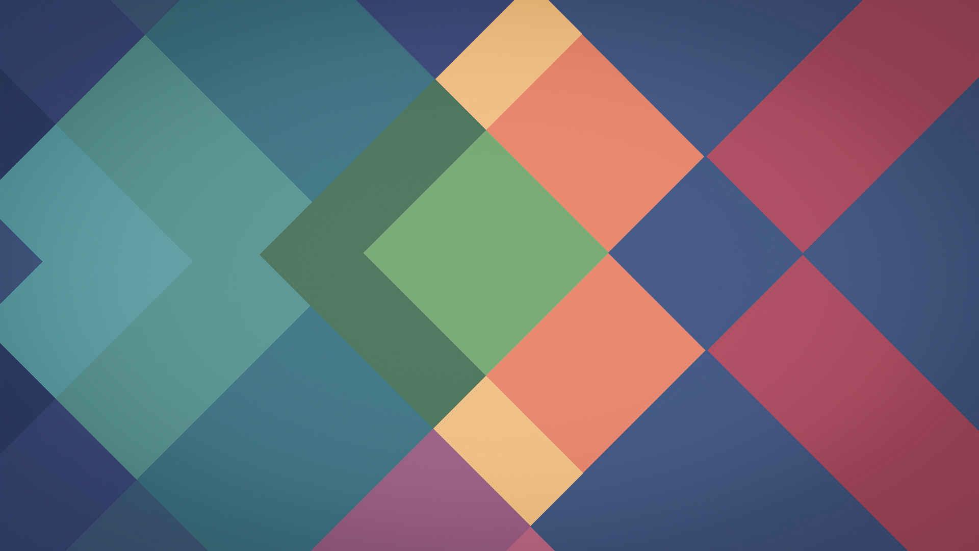 彩色 方格 正方形 几何 设计壁纸-