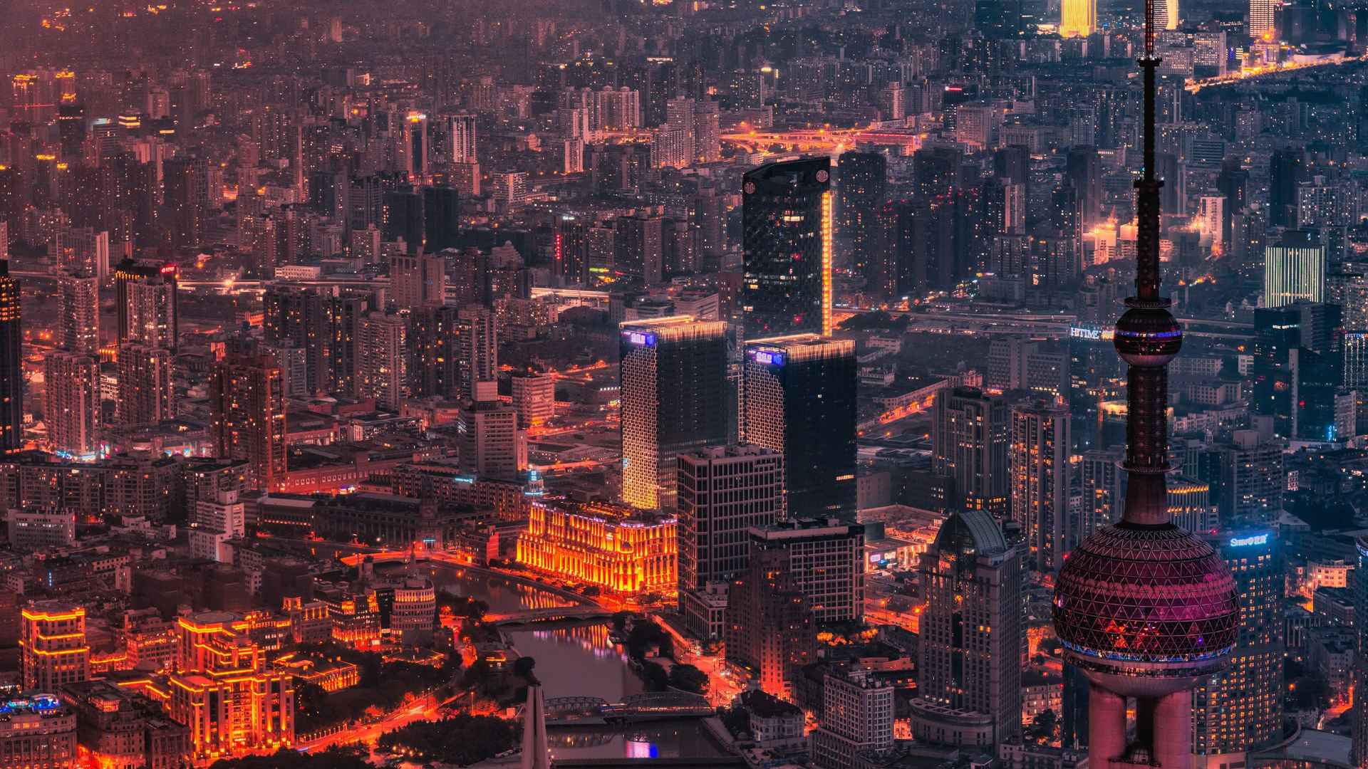 建筑城市夜景图片