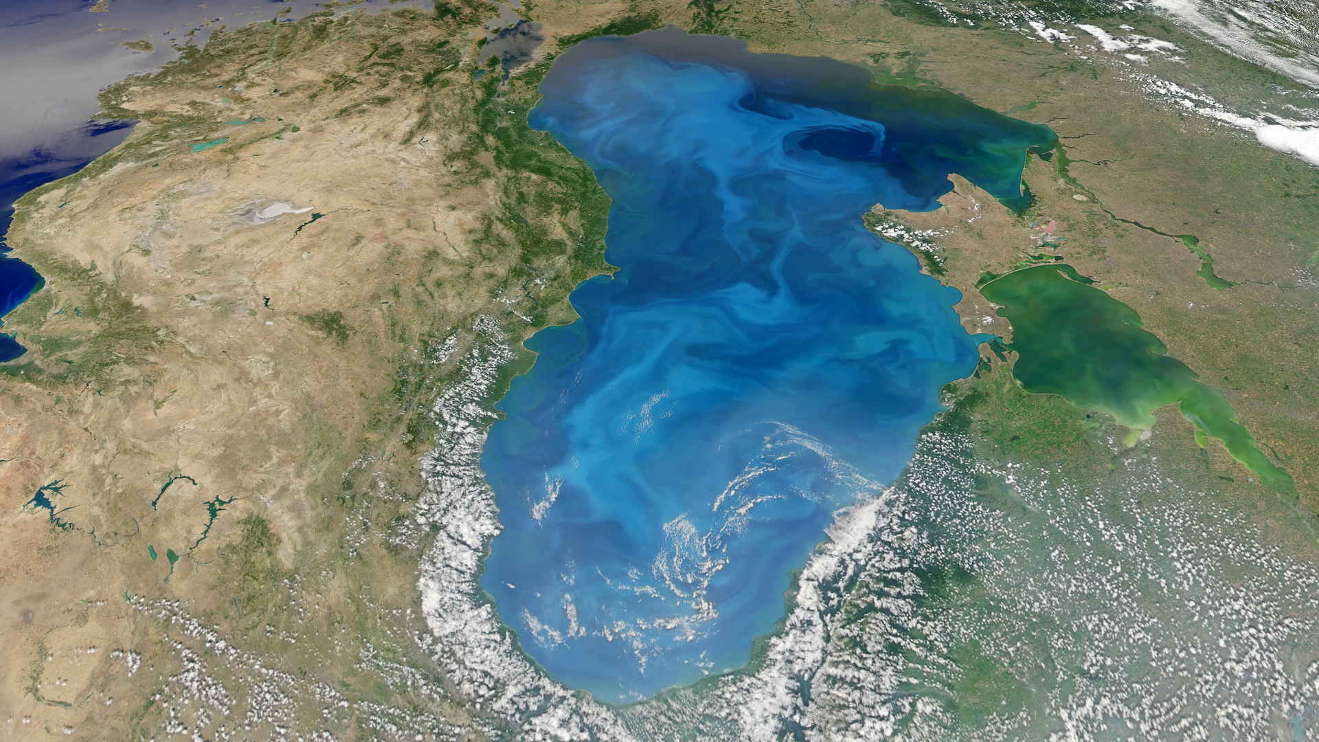 地中海卫星遥感图